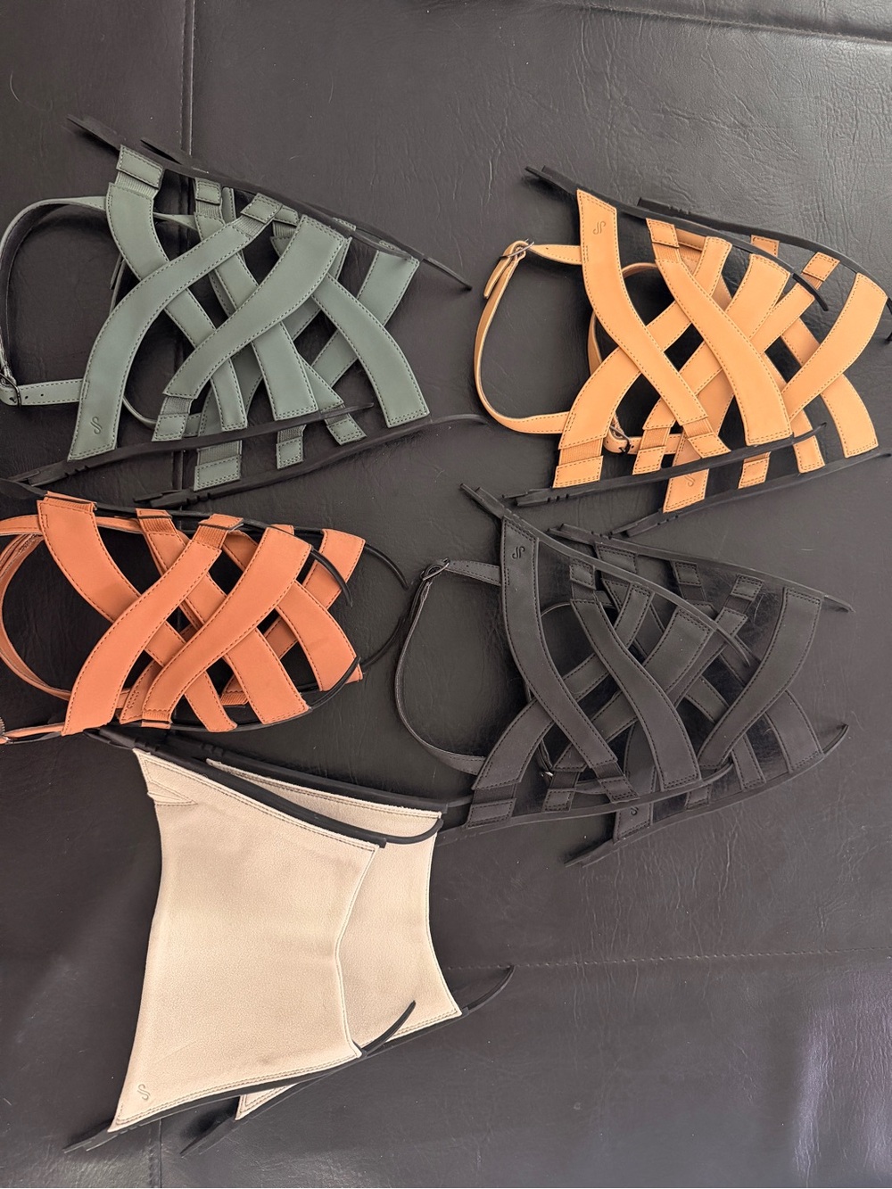 Woven Strappy Bikini Tops — Multi Color Set